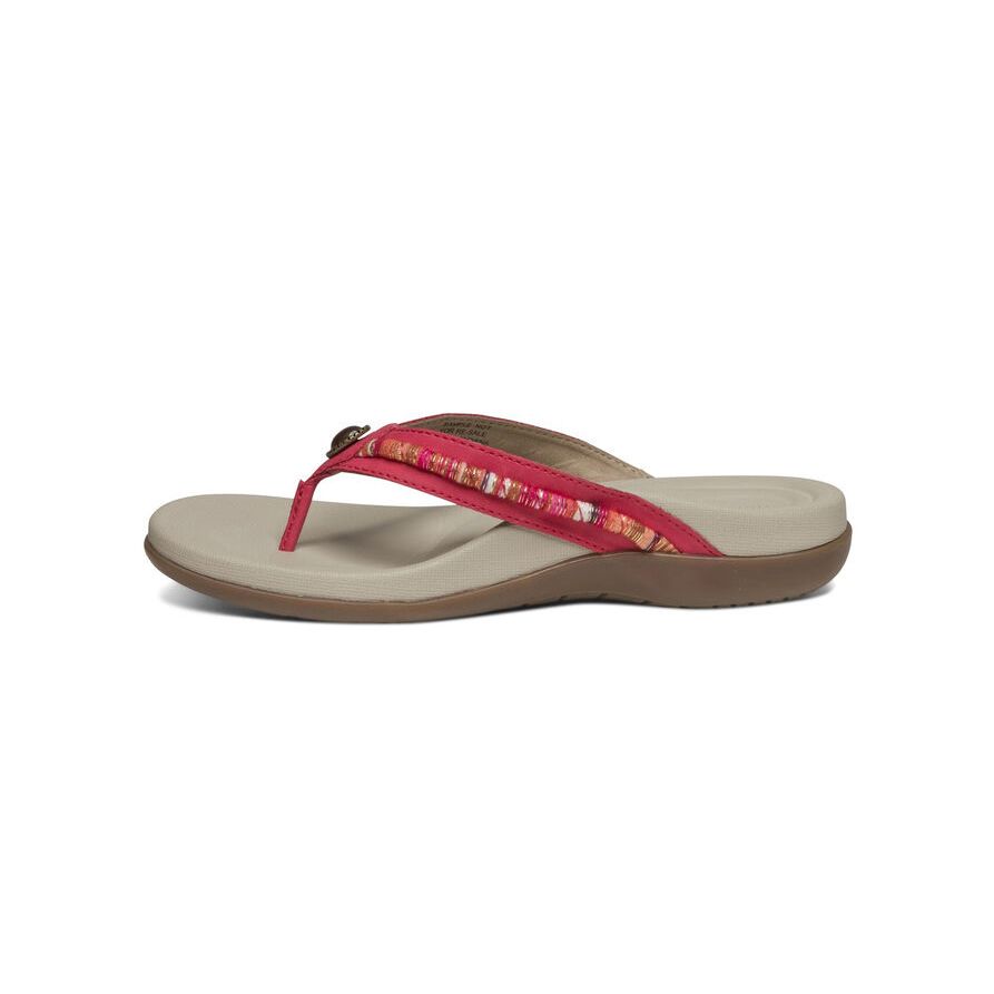 Dép sức khỏe nữ Aetrex Hazel Red