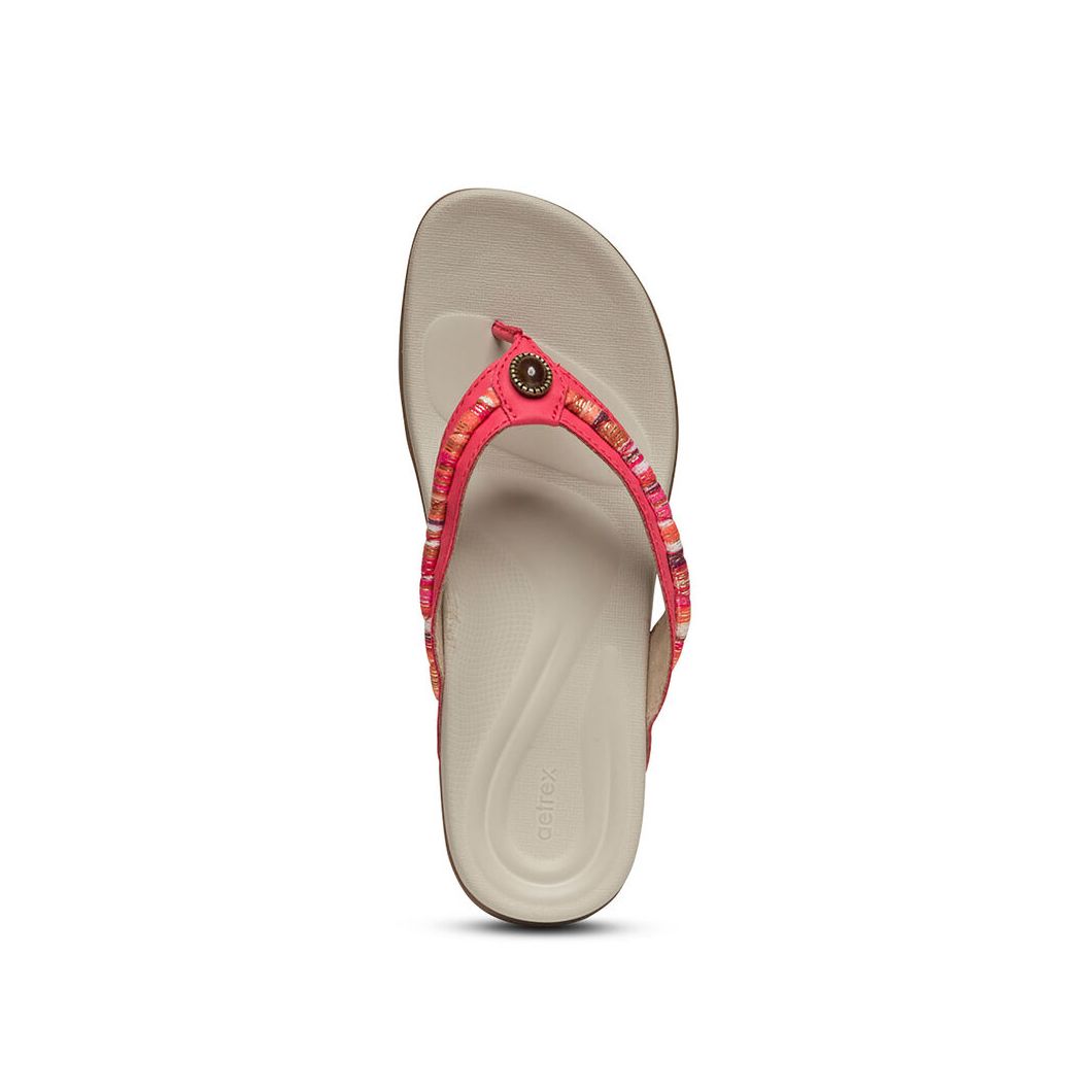 Dép sức khỏe nữ Aetrex Hazel Red