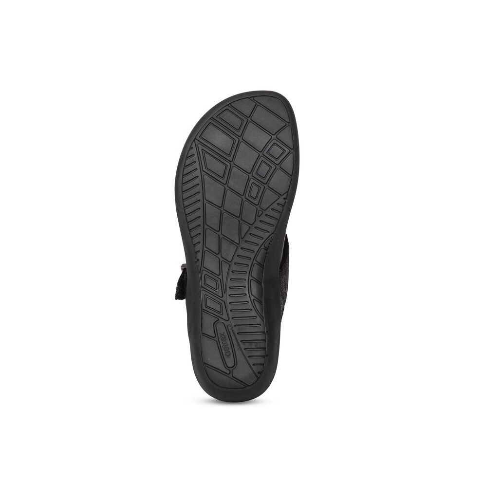 Dép sức khỏe nữ Aetrex Rita Black