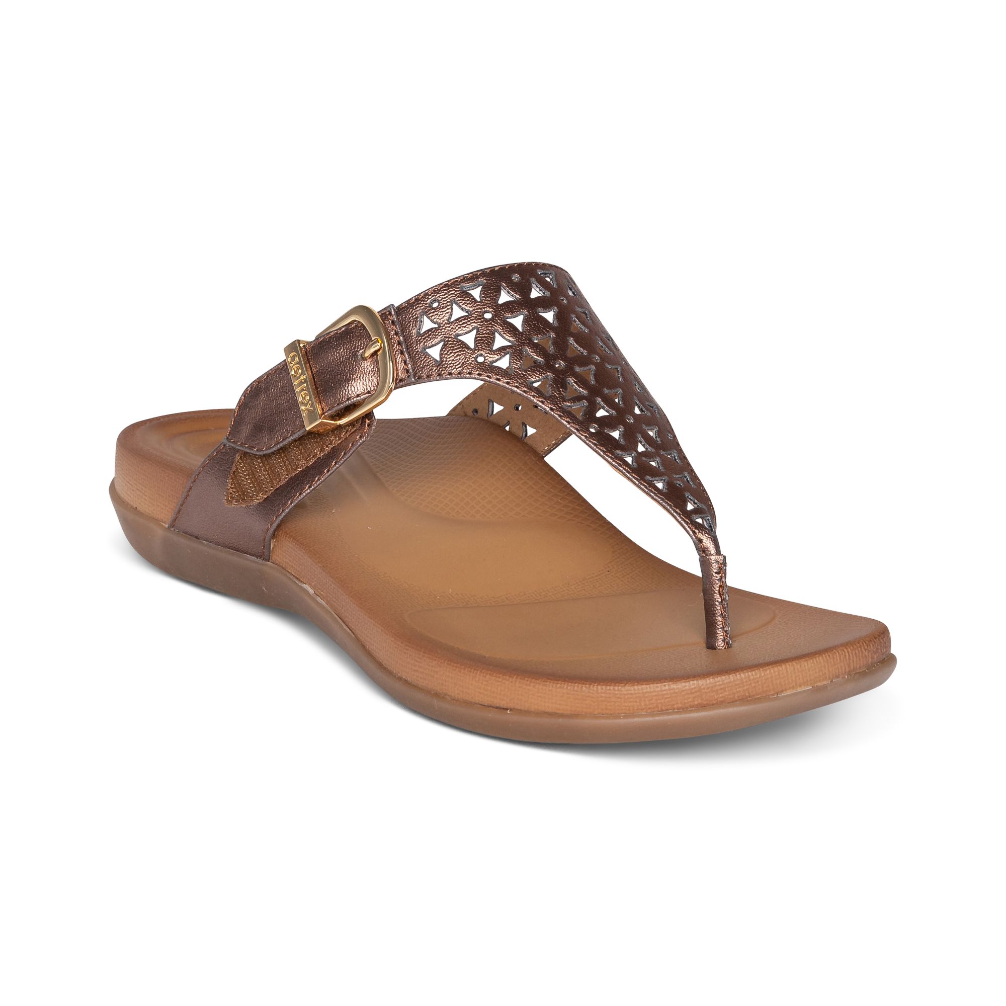 Dép sức khỏe nữ Aetrex Rita Bronze