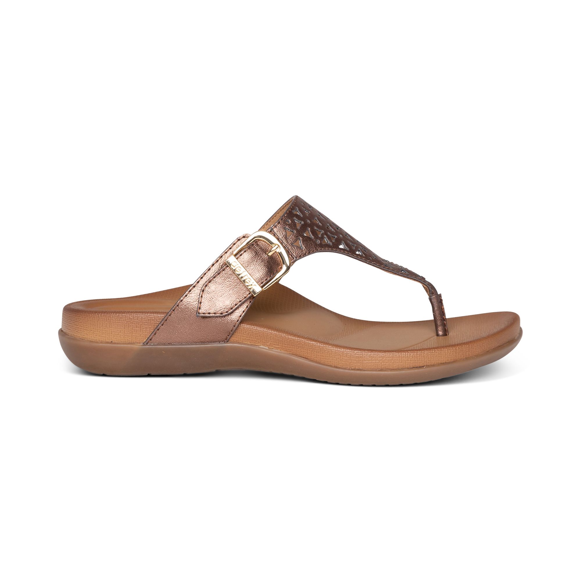 Dép sức khỏe nữ Aetrex Rita Bronze