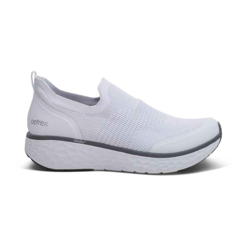Giày thể thao sức khỏe nam Aetrex Dash White