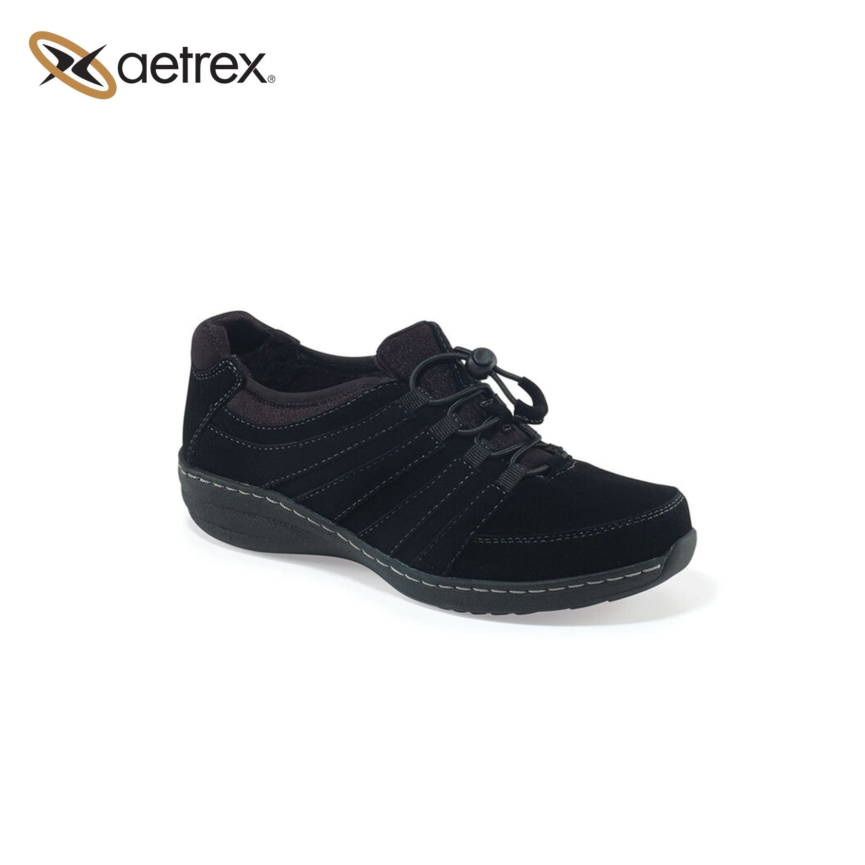 Giày sức khỏe nữ Aetrex Laney Black