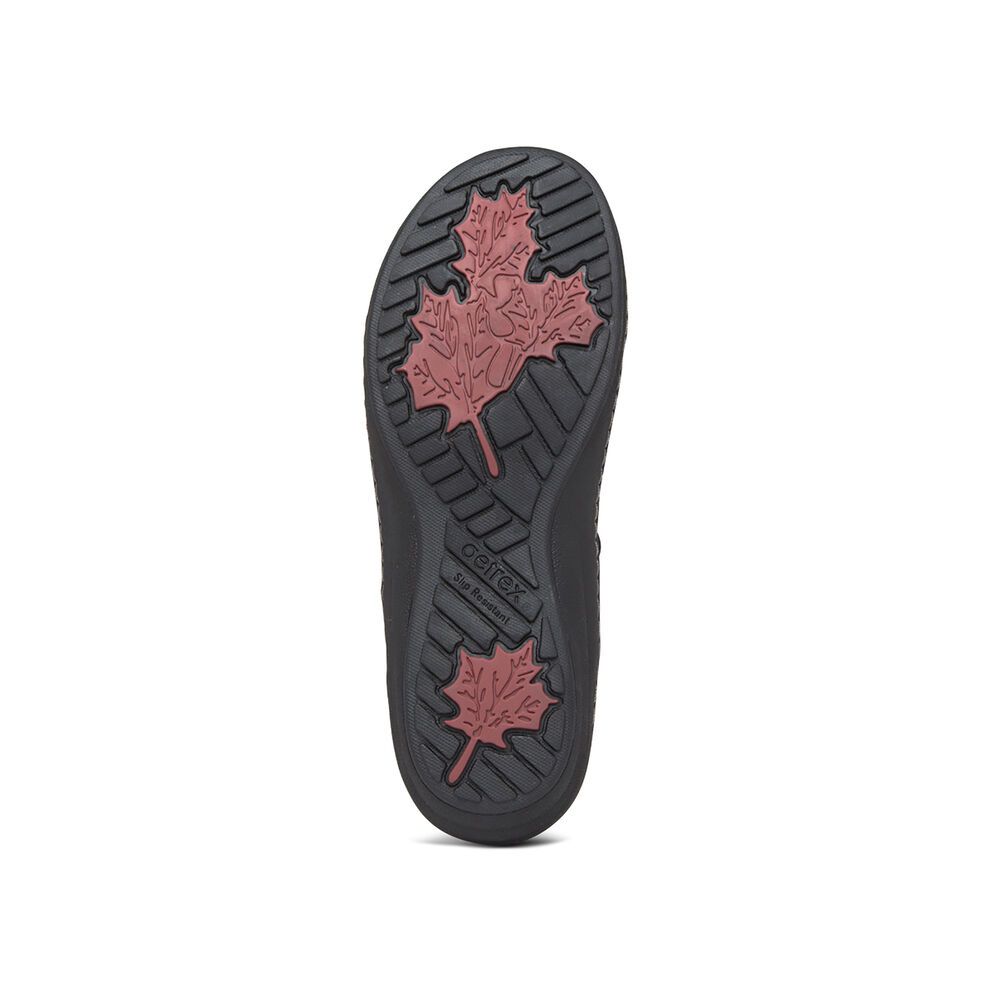 Giày sức khỏe nữ Aetrex Mina Black
