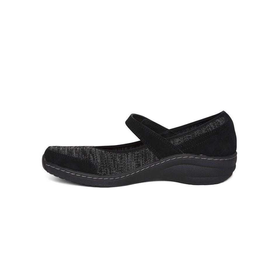 Giày sức khỏe nữ Aetrex Mina Black