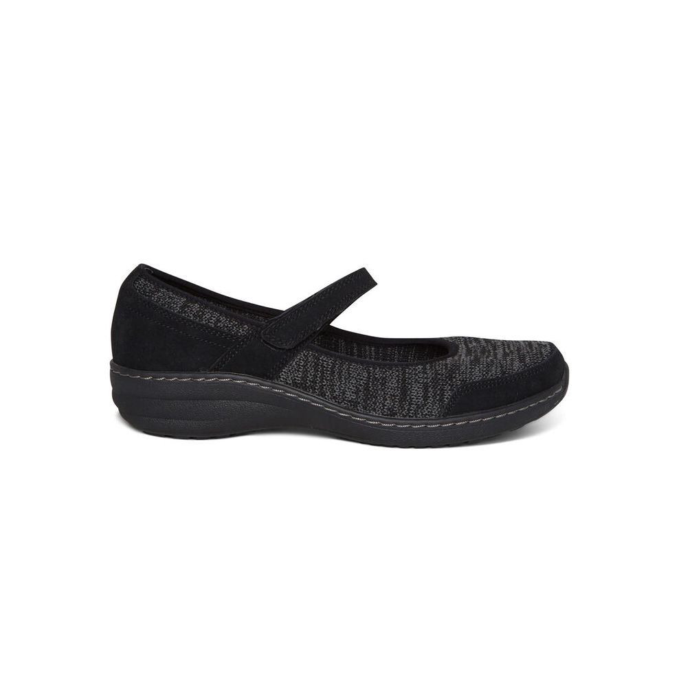 Giày sức khỏe nữ Aetrex Mina Black