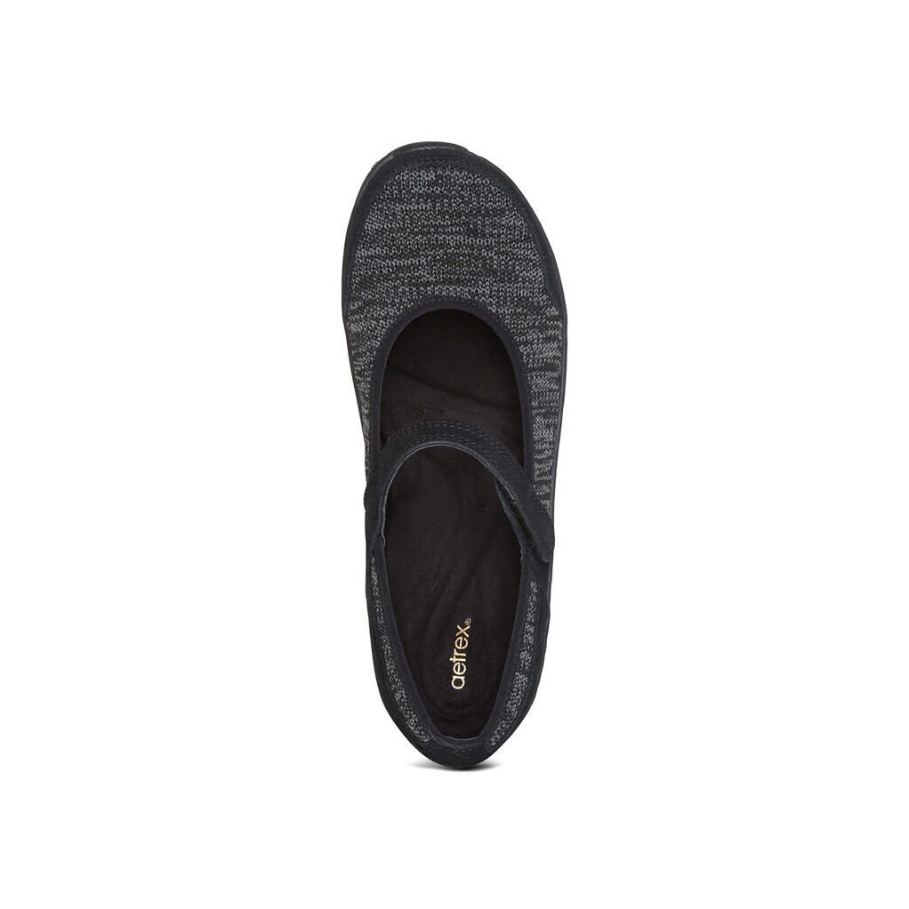 Giày sức khỏe nữ Aetrex Mina Black