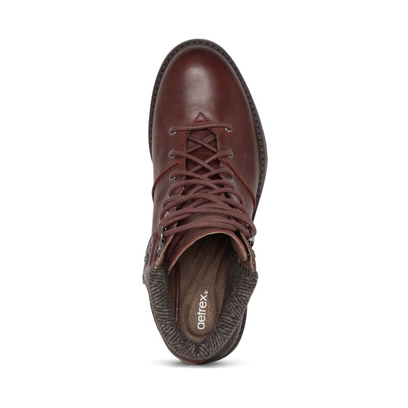 Giày sức khỏe nữ Aetrex Boot Aubry Red