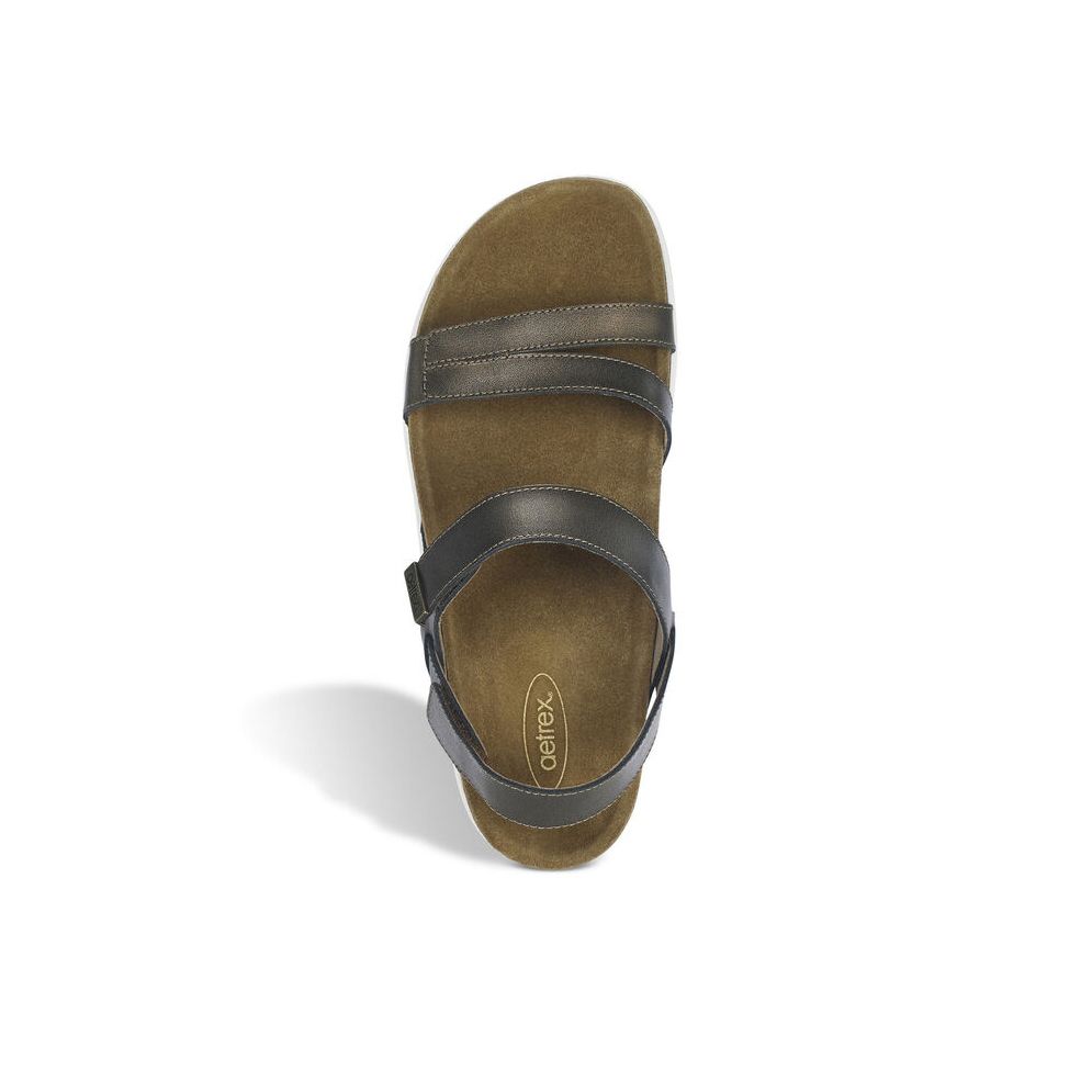 Sandal sức khỏe nữ Aetrex Bethany Bronze