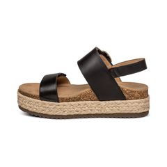  Giày Sandal cao gót sức khỏe nữ Aetrex Vania Black 