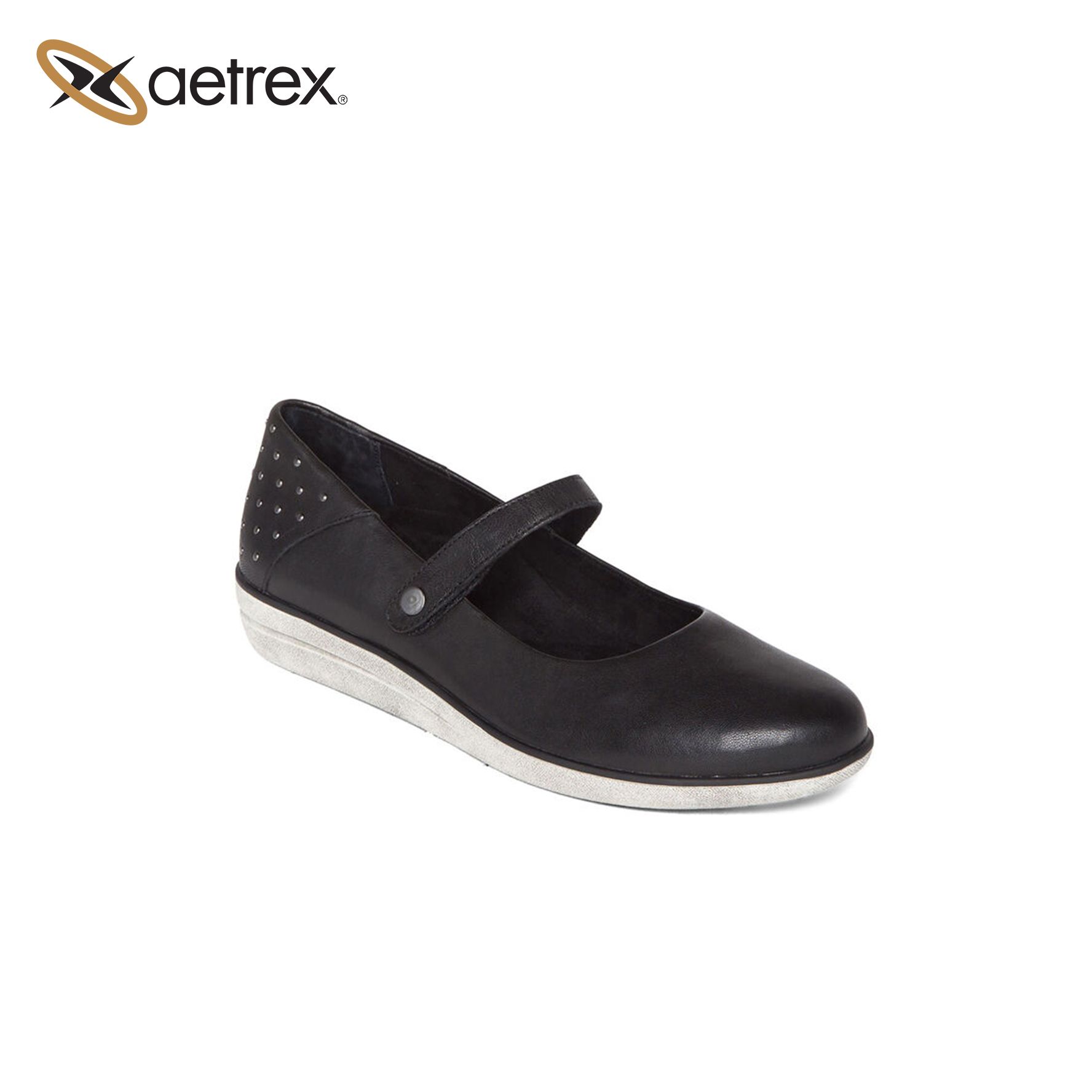 Giày sức khỏe nữ Aetrex Sonia Black