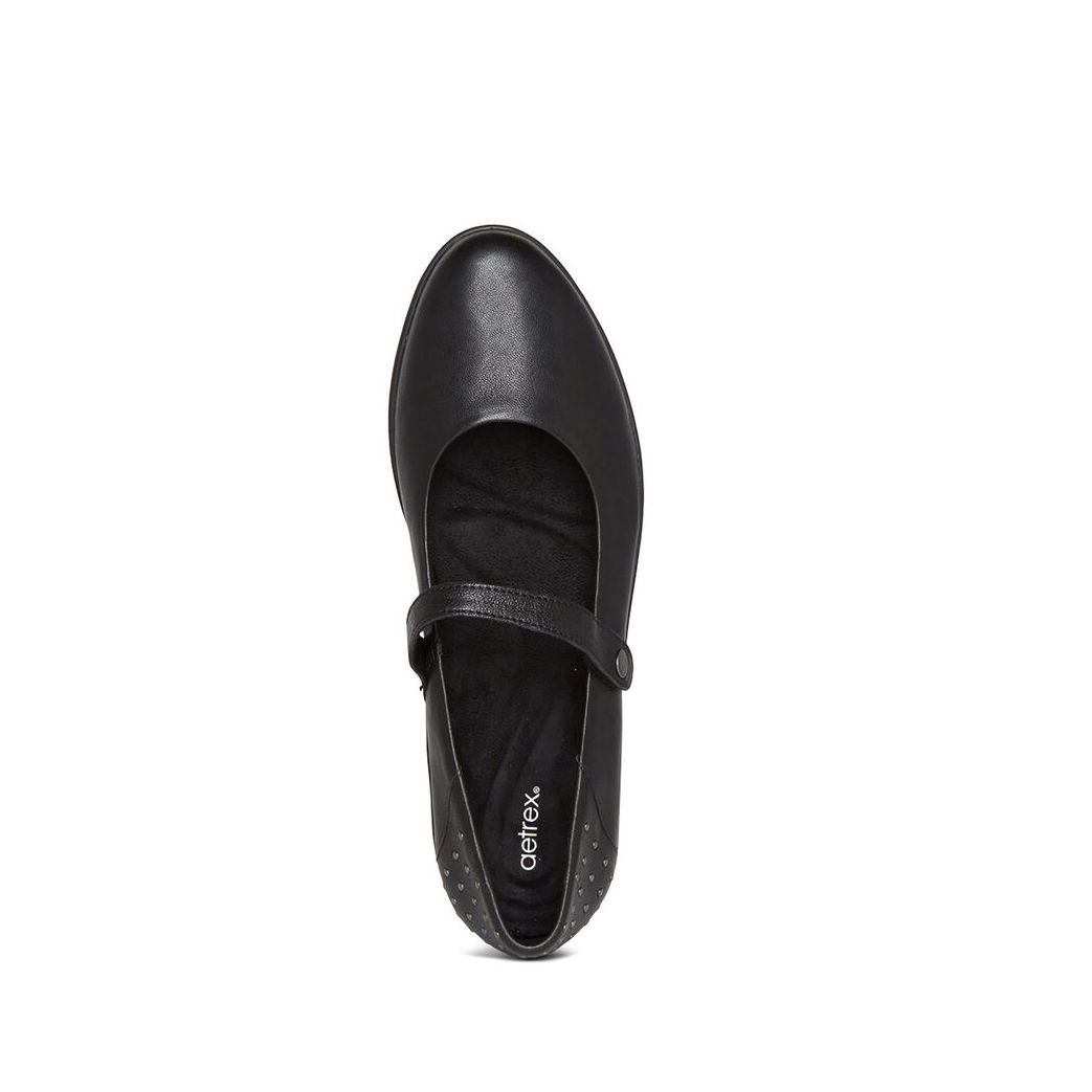 Giày sức khỏe nữ Aetrex Sonia Black
