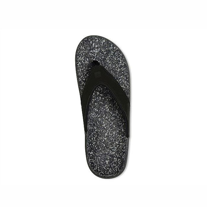 Dép sức khỏe nam Spenco Leather Black