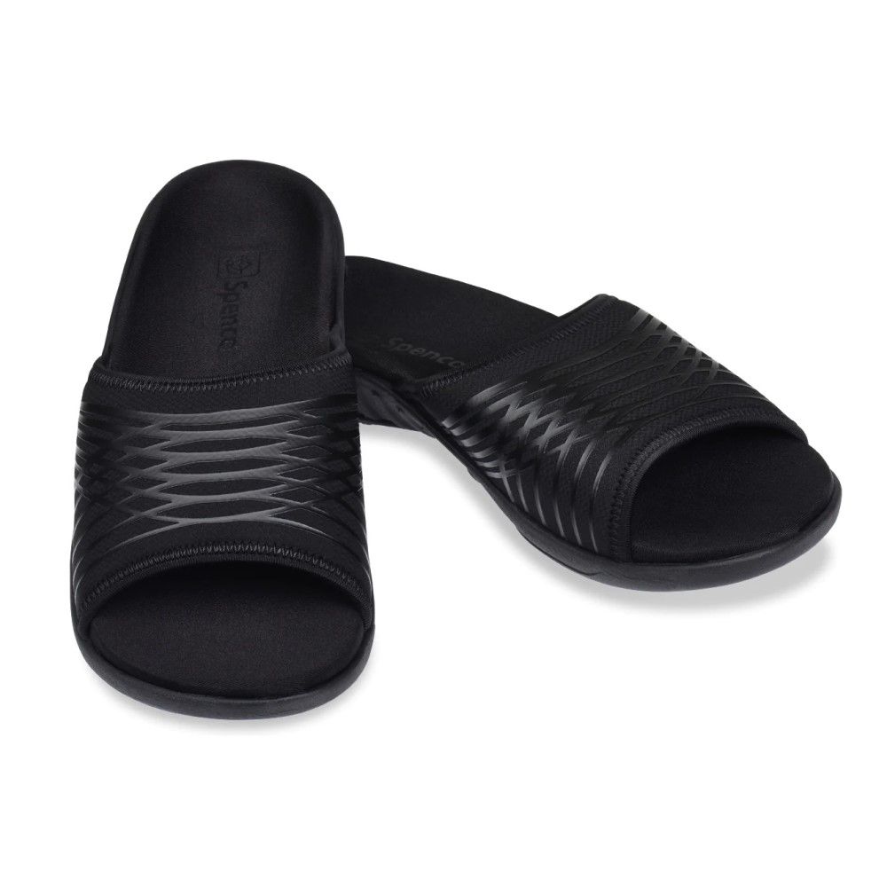 Dép quai ngang sức khỏe nam Spenco Thrust Black