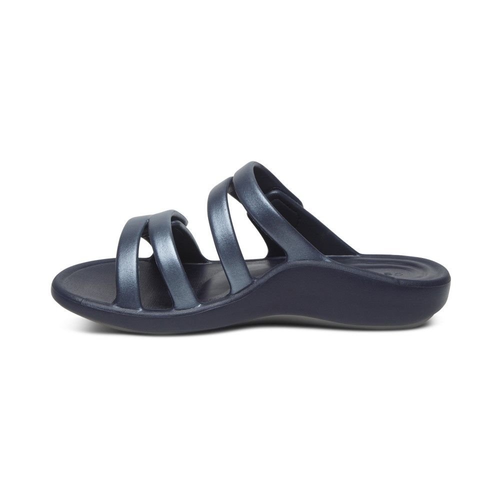 Dép quai ngang sức khoẻ nữ Aetrex Janey Sport Navy