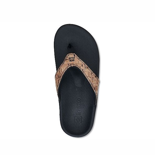 Dép sức khỏe nữ Spenco Cork Black