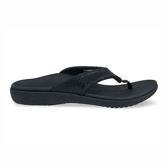 Dép sức khỏe nữ Spenco Yumi Croco Black