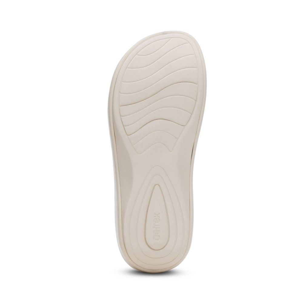 Dép xỏ ngón sức khỏe nữ Aetrex Maui Ivory