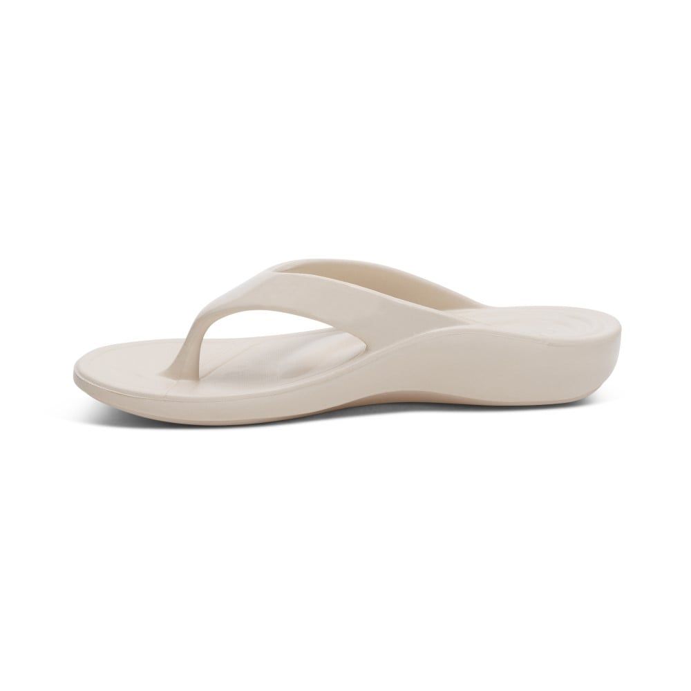 Dép xỏ ngón sức khỏe nữ Aetrex Maui Ivory