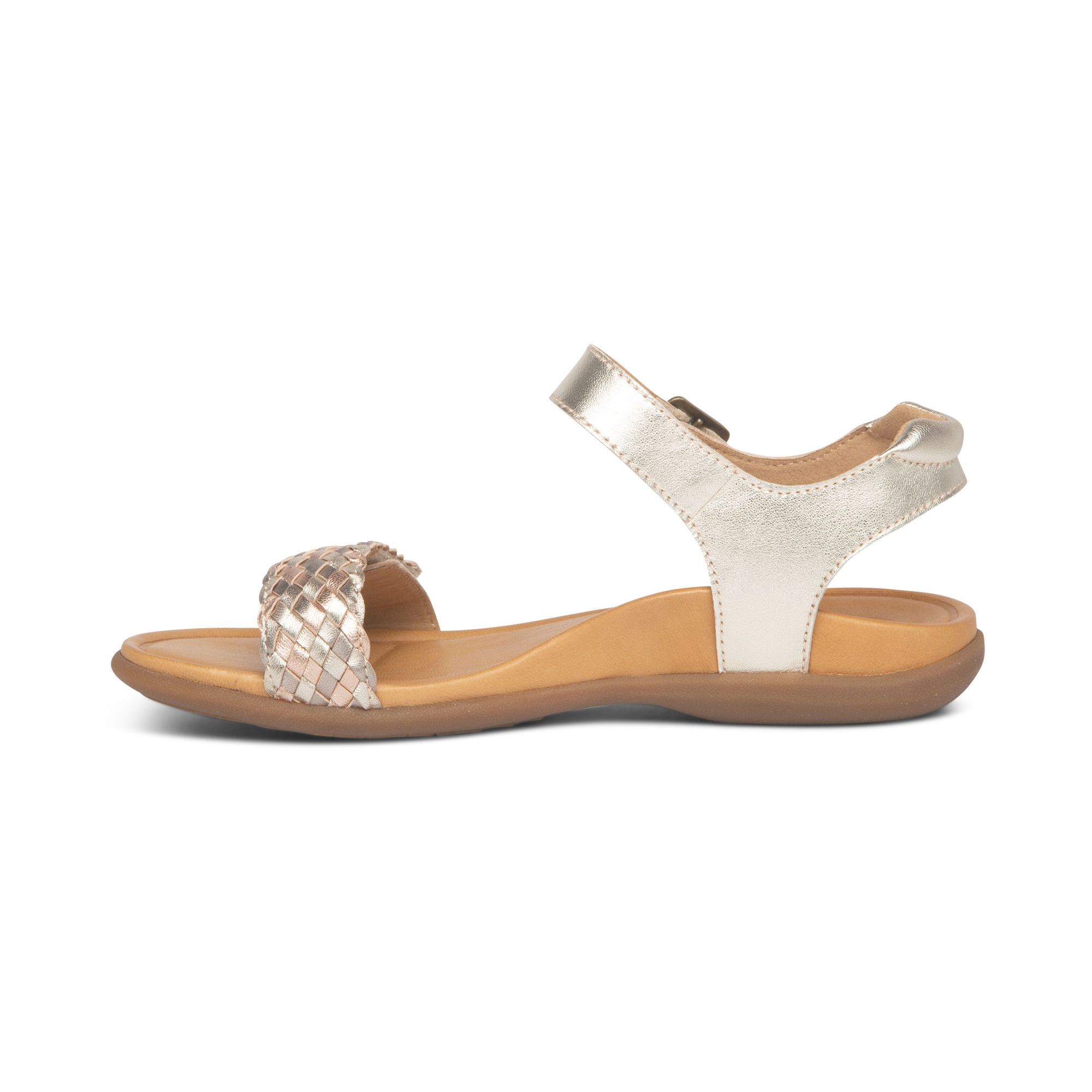 Sandal sức khỏe nữ Aetrex Lucy Metallic