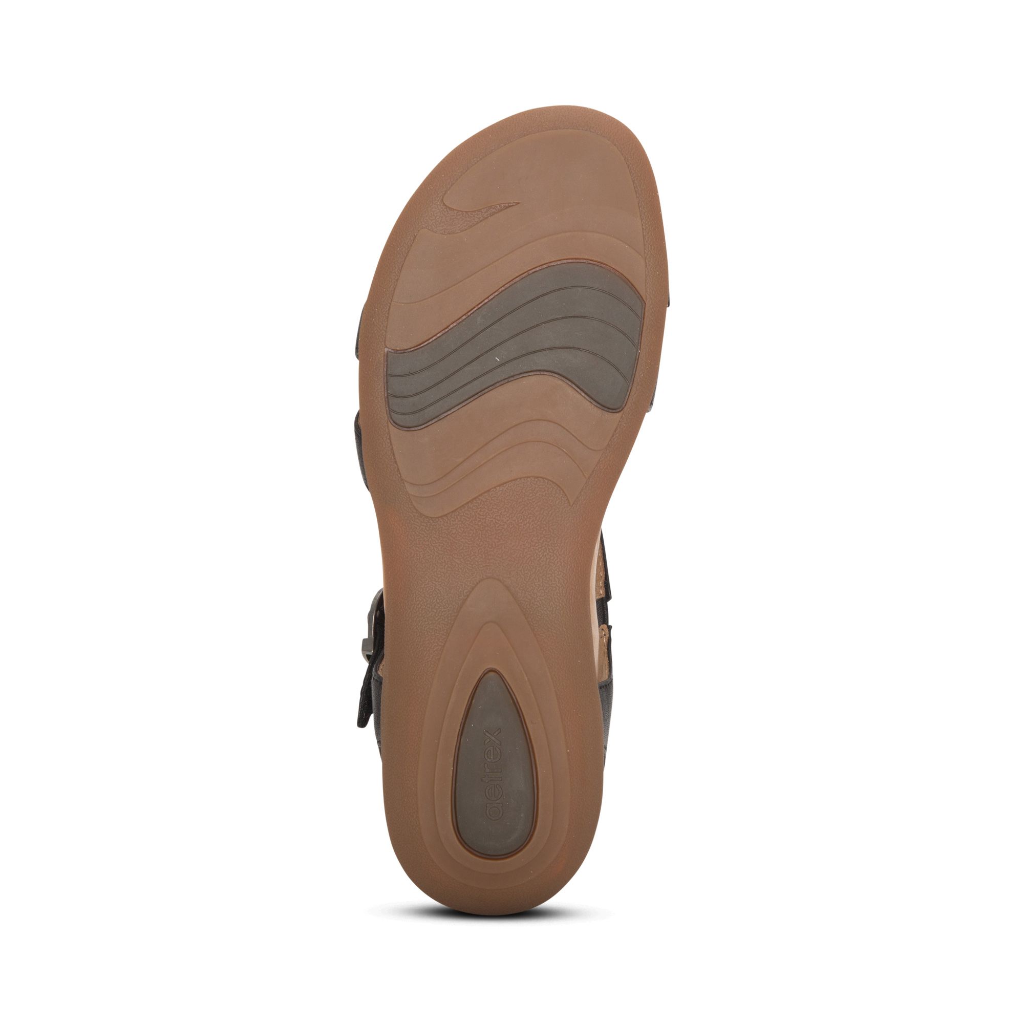 Sandal sức khỏe nữ Aetrex Penny Black