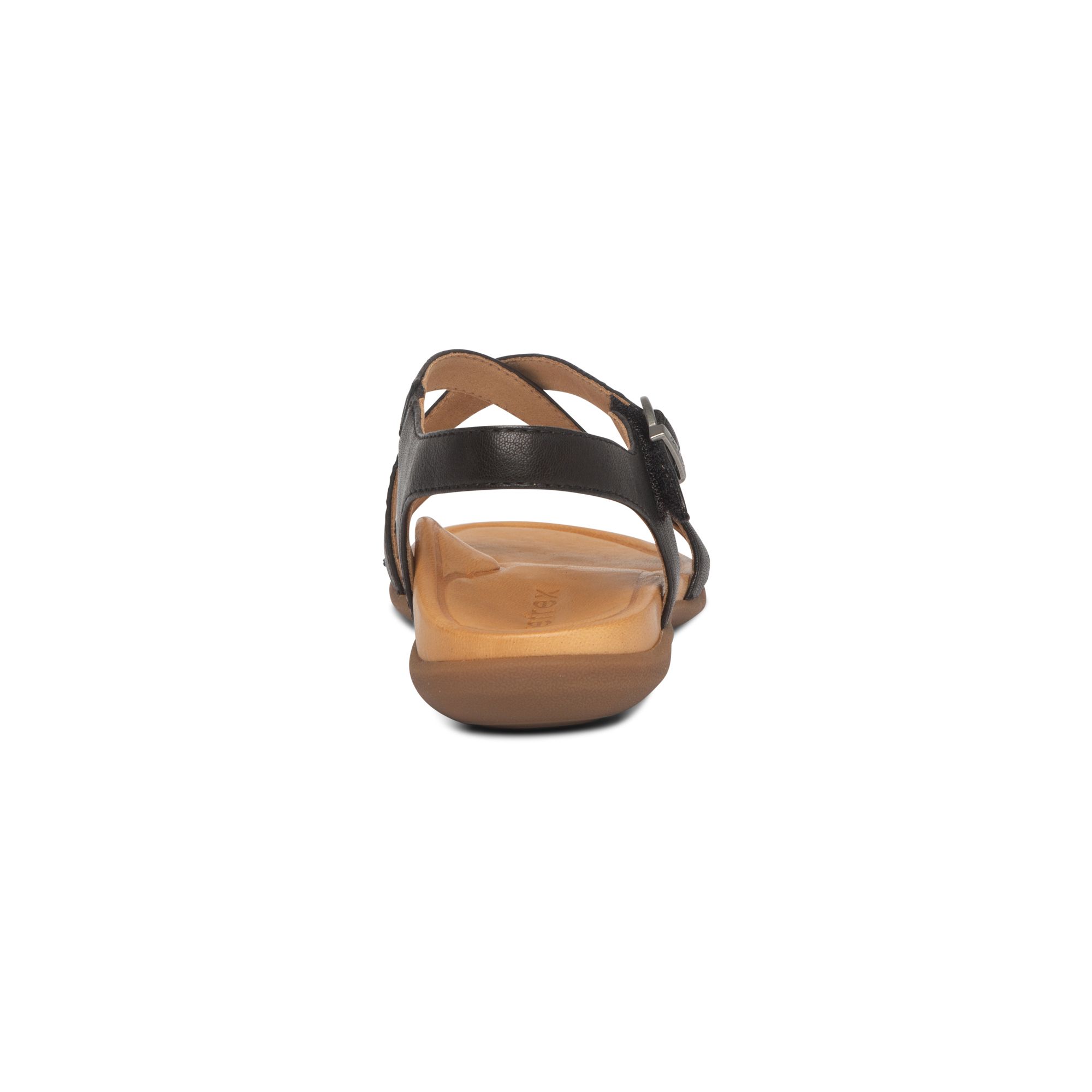 Sandal sức khỏe nữ Aetrex Penny Black