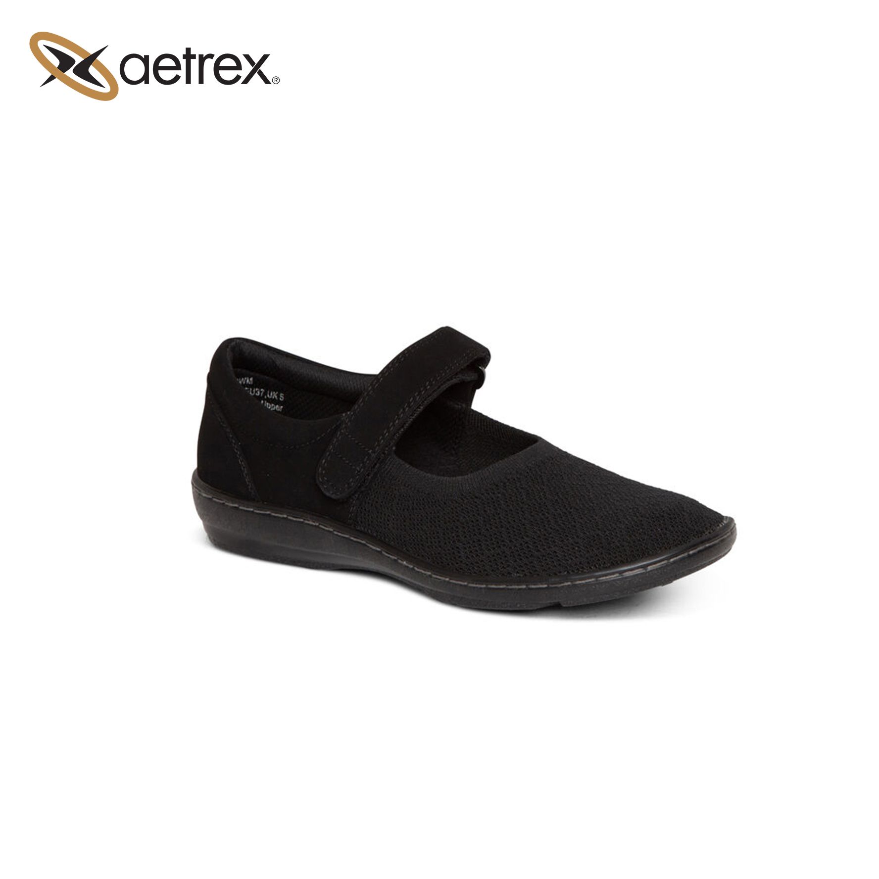 Sandal sức khỏe nữ Aetrex Helen Black
