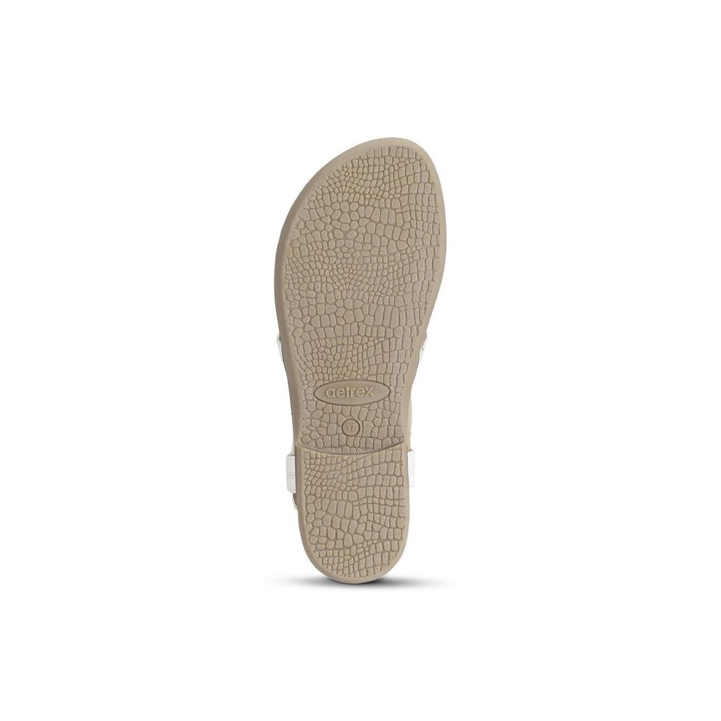 Sandal sức khỏe nữ Aetrex Sheila White