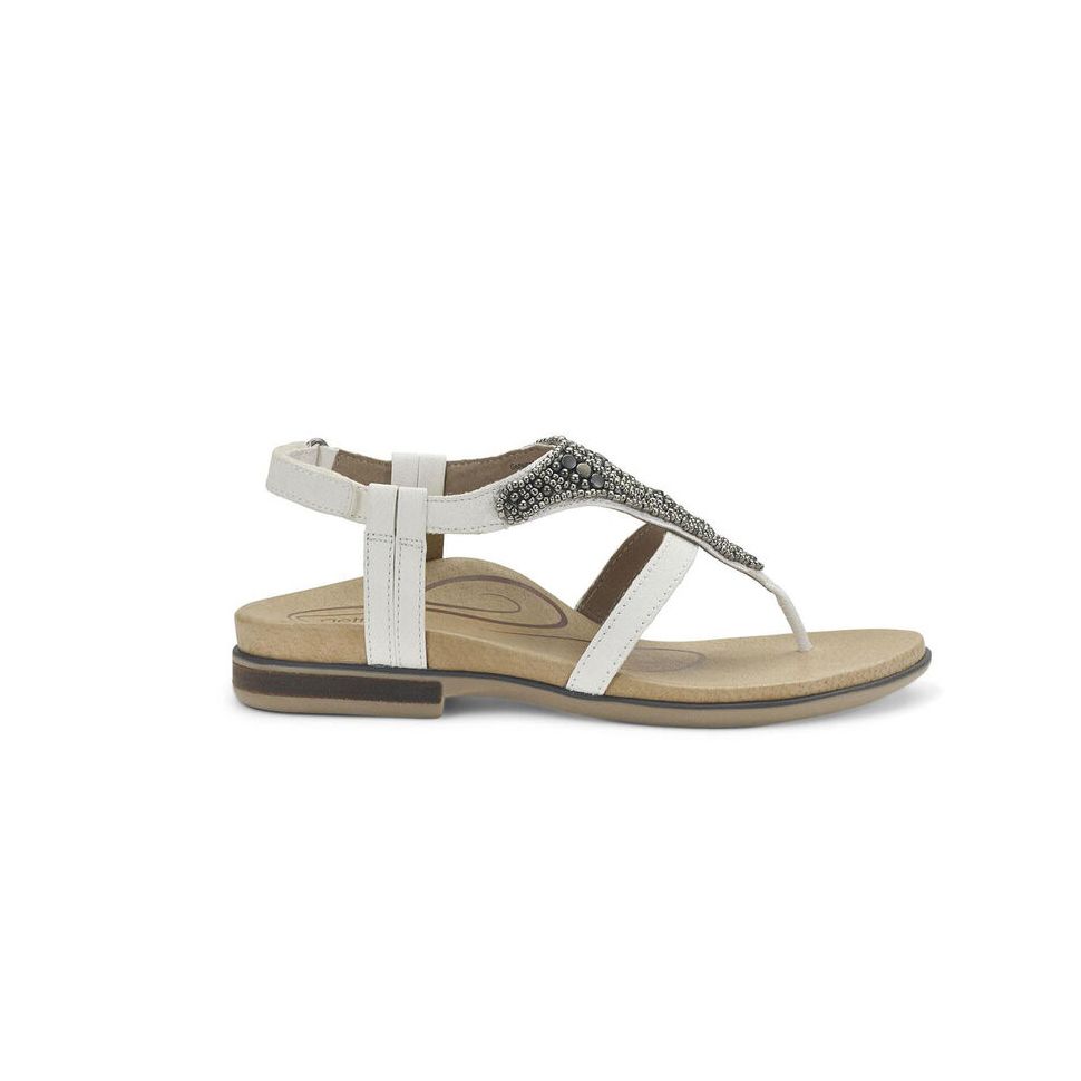 Sandal sức khỏe nữ Aetrex Sheila White