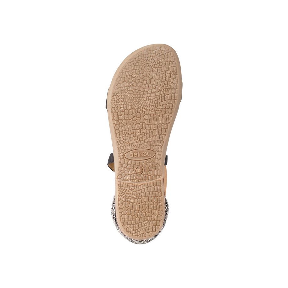 Sandal sức khỏe nữ Aetrex Brenda Black (Hàng trưng bày)