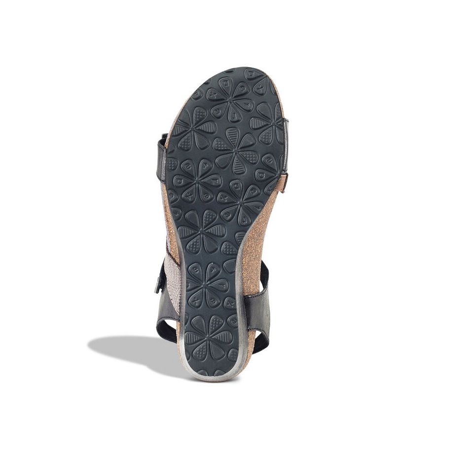 Sandal sức khỏe nữ Aetrex Brynn Black