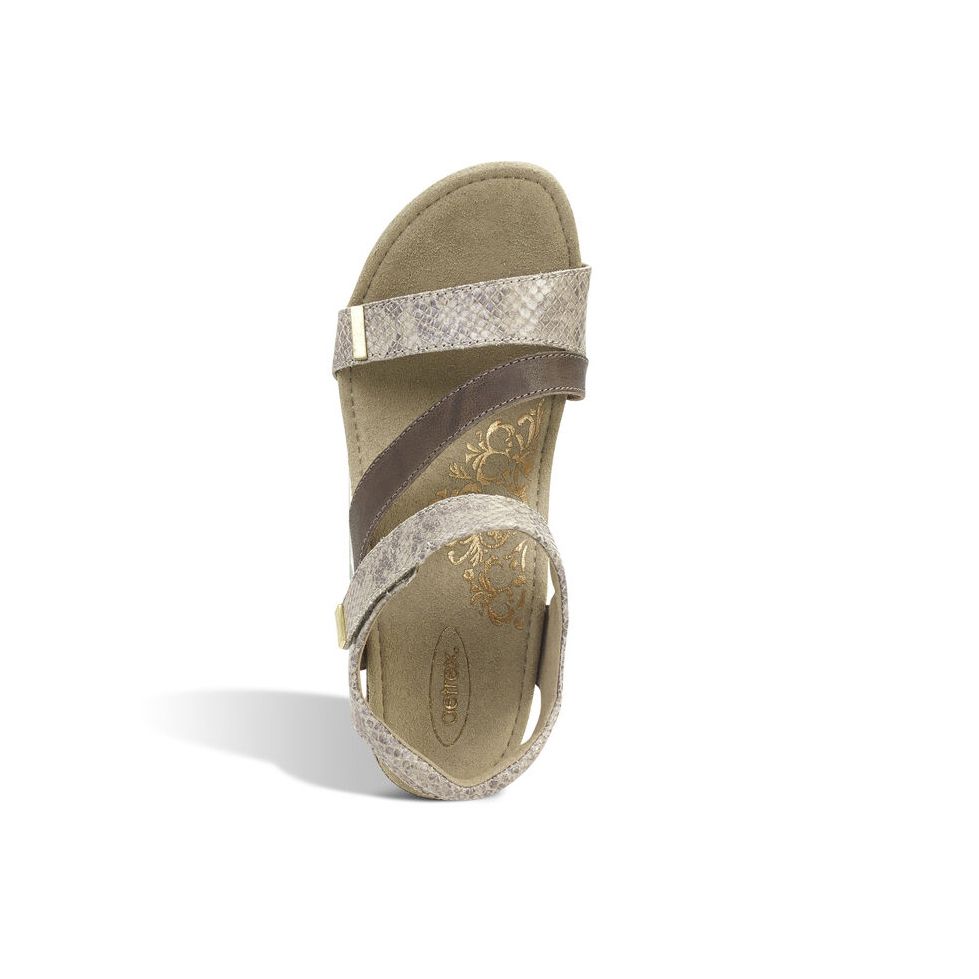 Sandal sức khỏe nữ Aetrex Brynn Snake