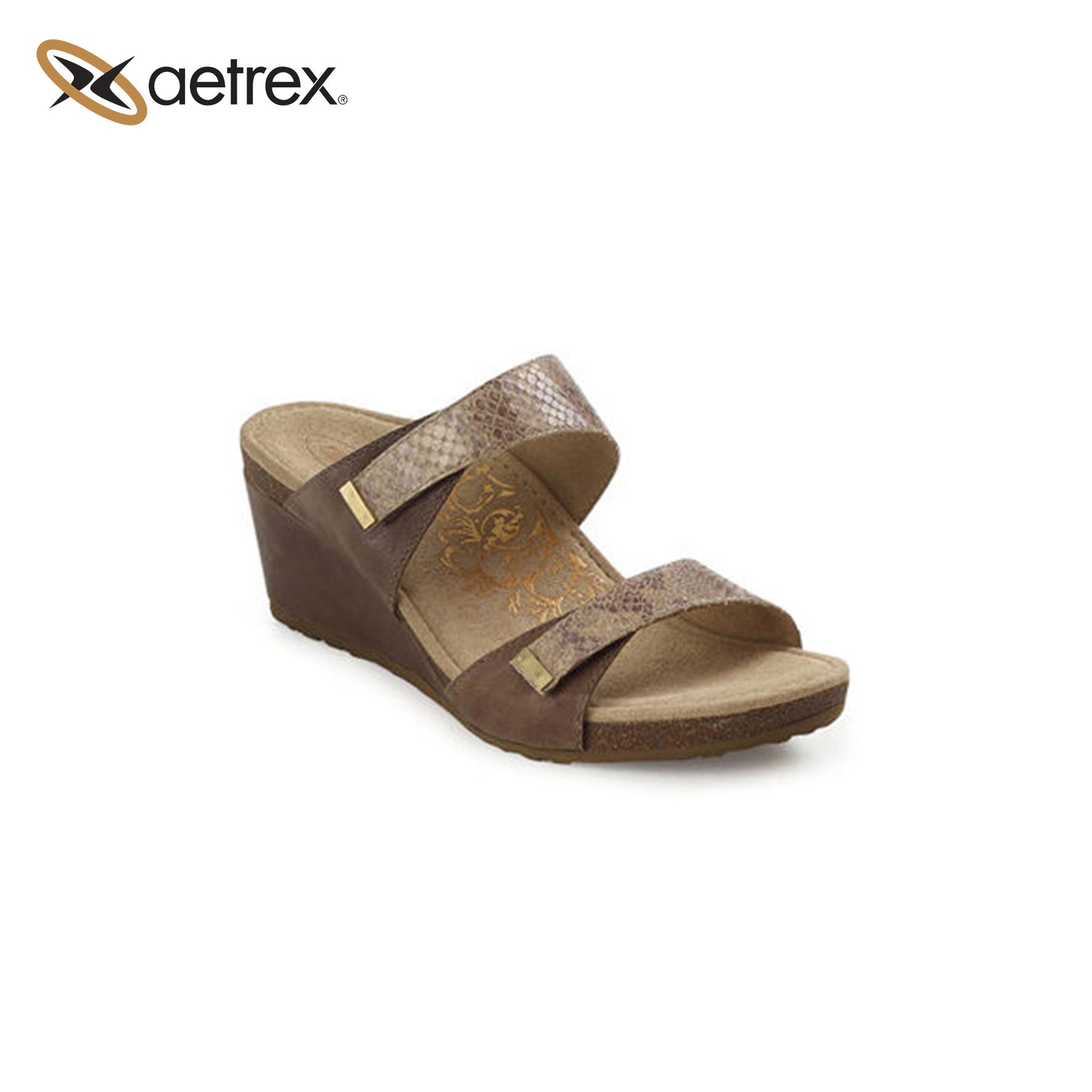 Dép sức khỏe nữ Aetrex Chantel Snake