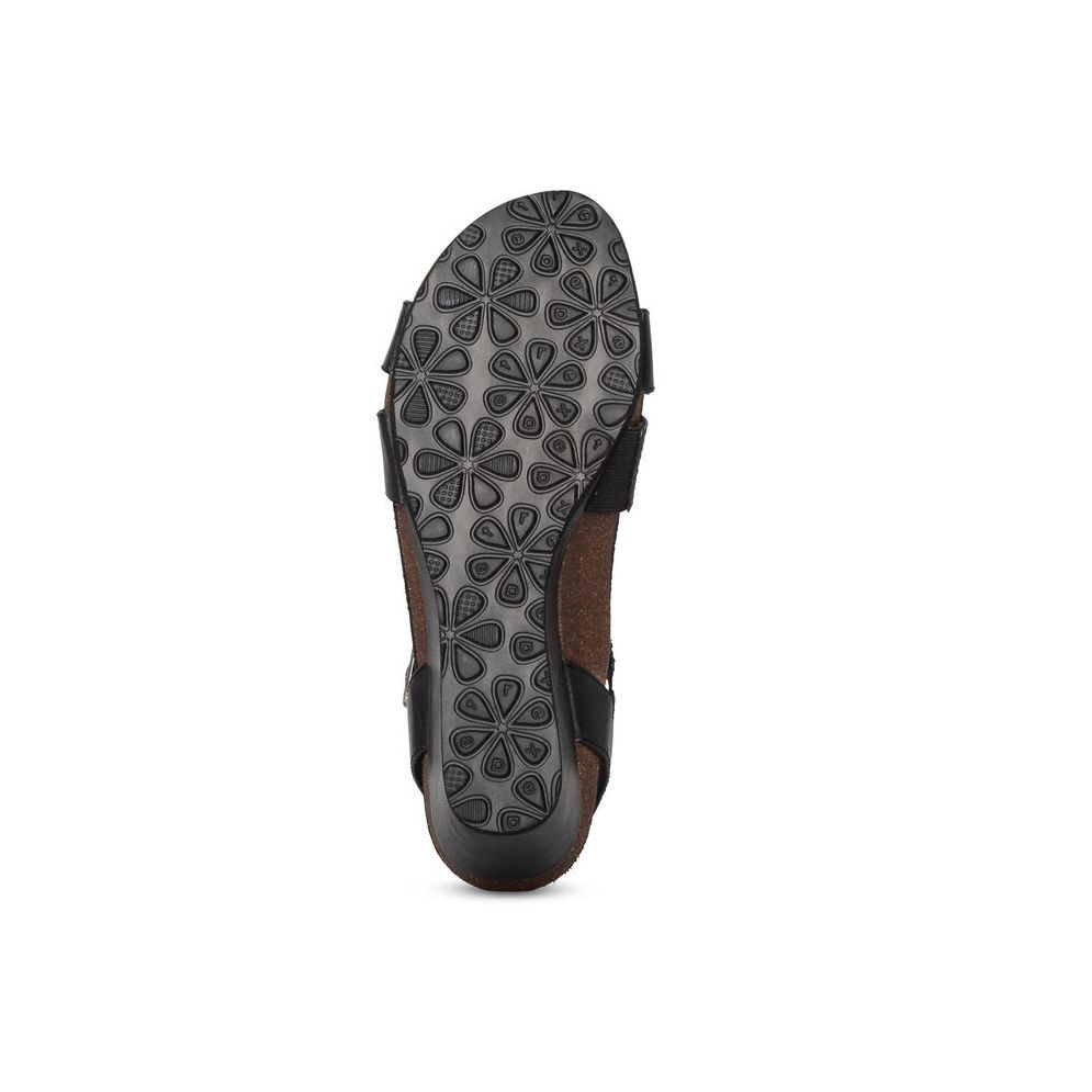 Sandal sức khỏe nữ Aetrex Keira Black