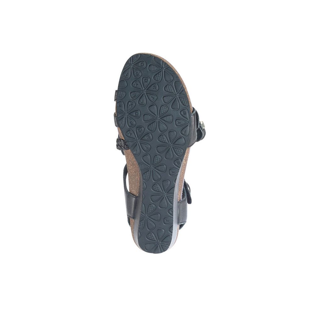Sandal sức khỏe nữ Aetrex Naya Black