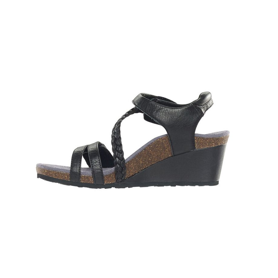 Sandal sức khỏe nữ Aetrex Naya Black