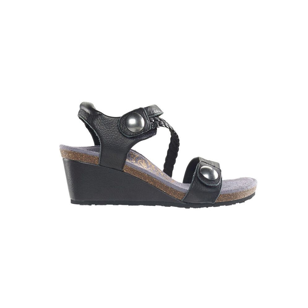 Sandal sức khỏe nữ Aetrex Naya Black