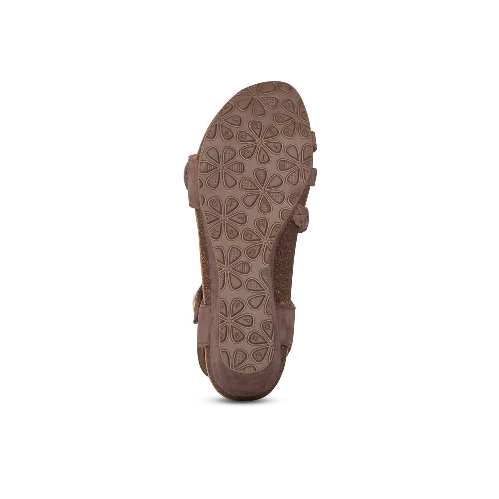 Sandal sức khỏe nữ Aetrex Naya Taupe