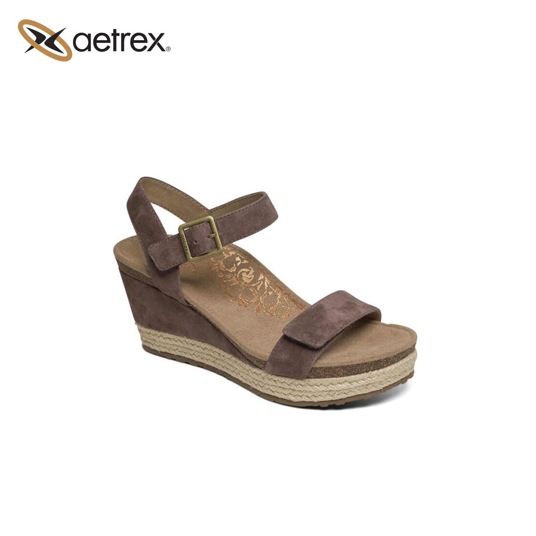 Sandal sức khỏe nữ Aetrex Sydney Taupe