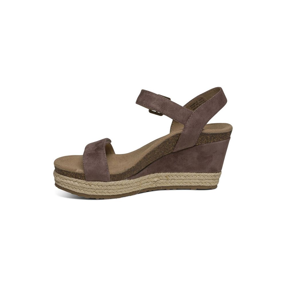 Sandal sức khỏe nữ Aetrex Sydney Taupe