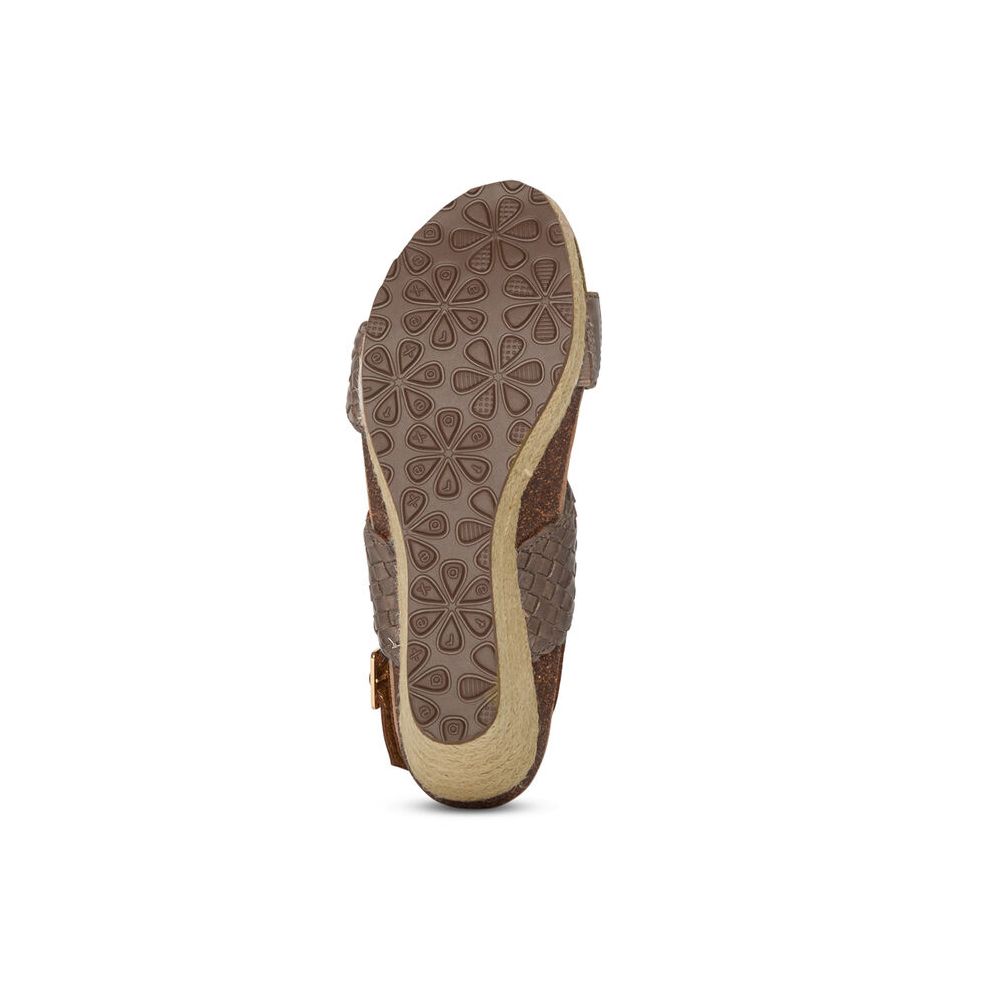 Sandal sức khỏe nữ Aetrex Summer Taupe