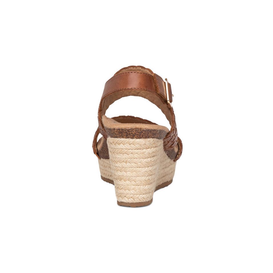 Sandal sức khỏe nữ Aetrex Summer Cognac