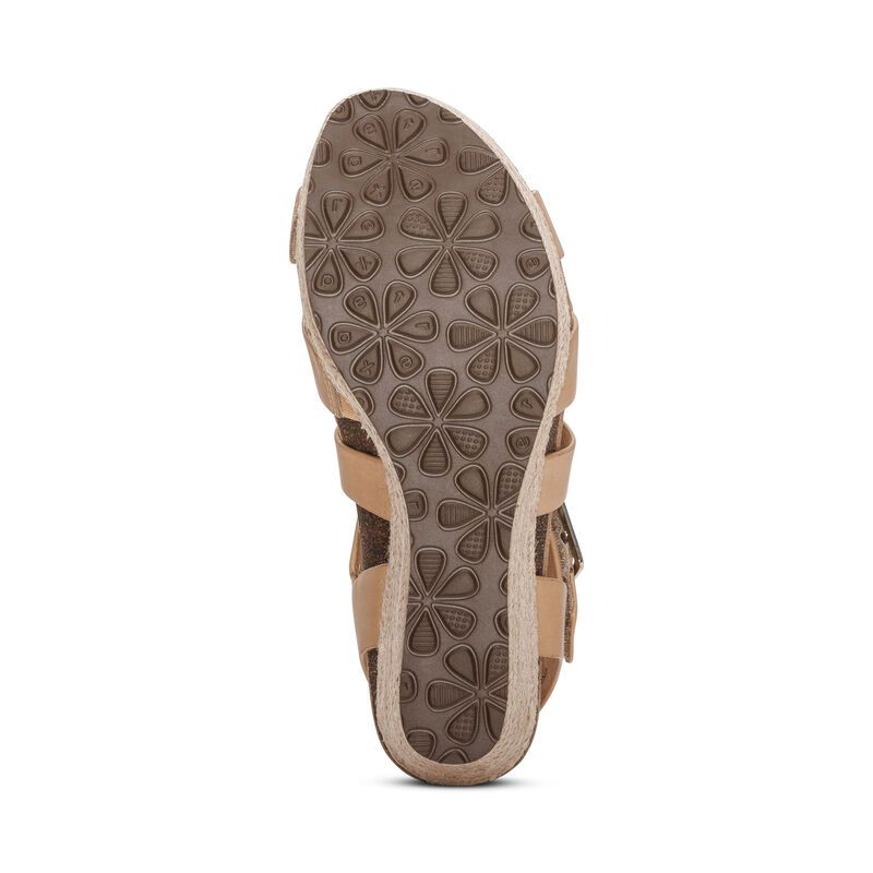 Giày sandal cao gót sức khỏe nữ Aetrex Anna Tan