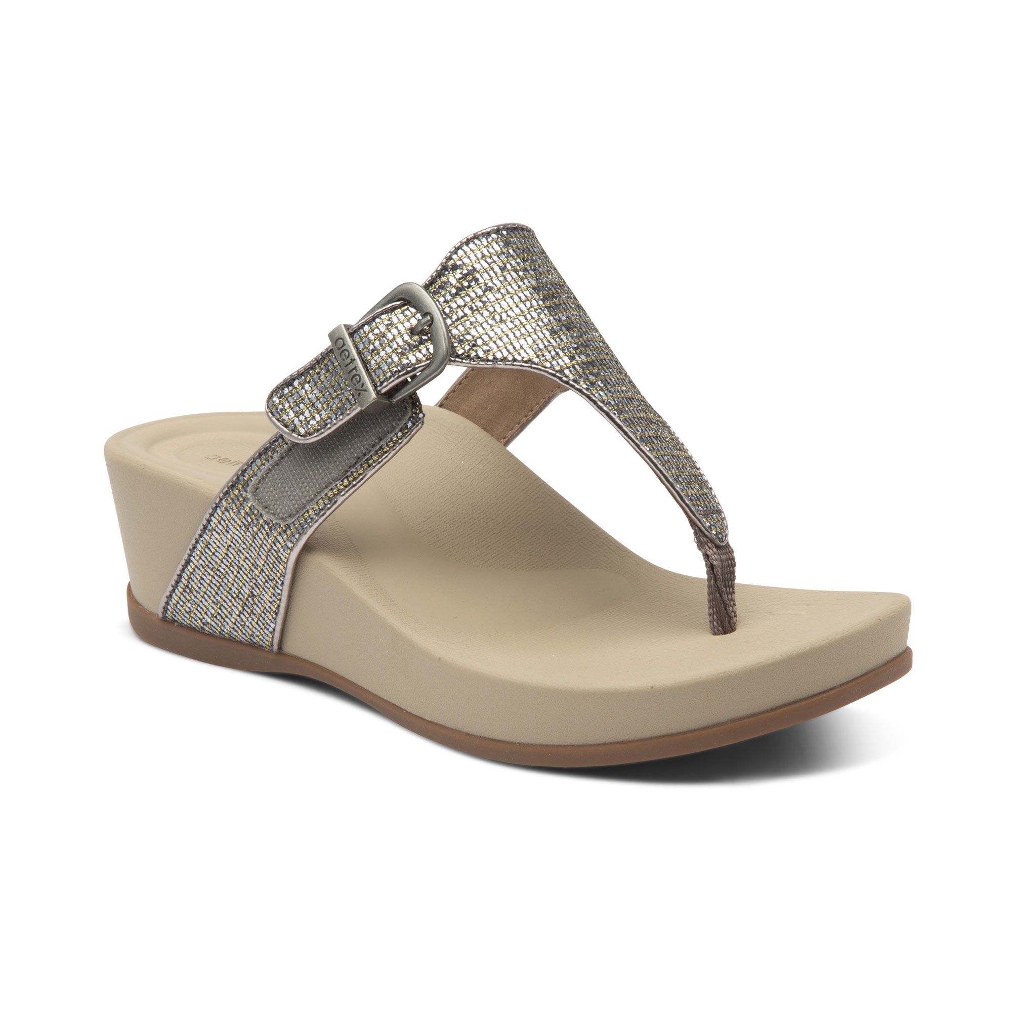 Dép sức khỏe nữ Aetrex Kate Silver