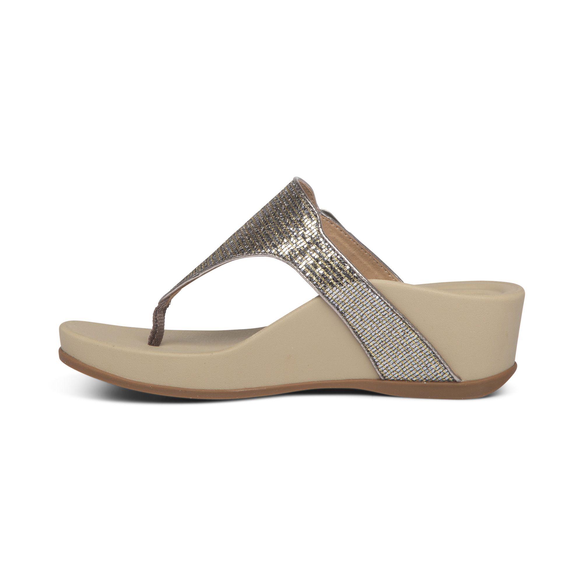 Dép sức khỏe nữ Aetrex Kate Silver