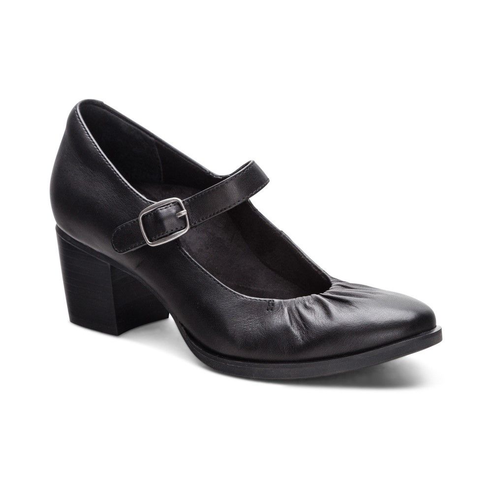 Giày cao gót sức khỏe nữ Aetrex Sara Black