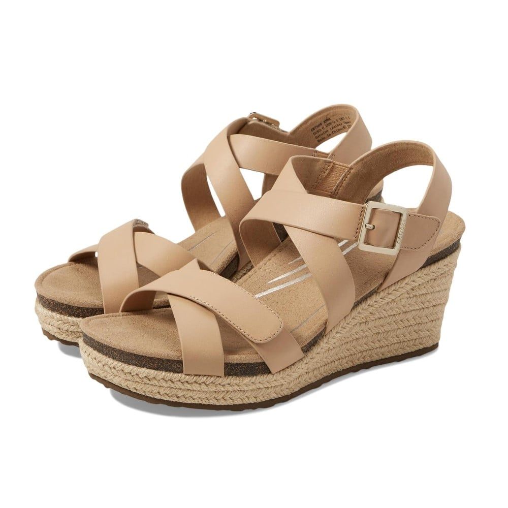 Giày sandal cao gót sức khỏe nữ Aetrex Anna Tan