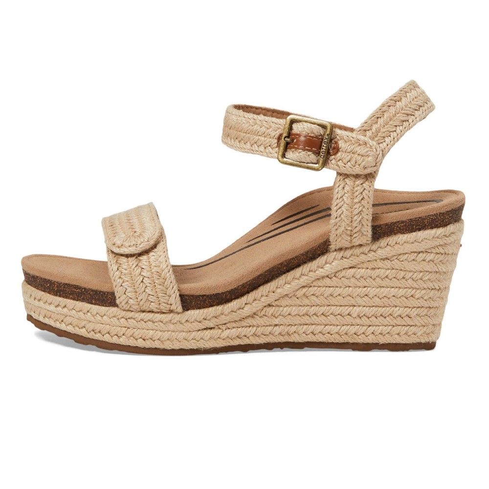 Giày sandal cao gót sức khỏe nữ Aetrex Sydney Tan