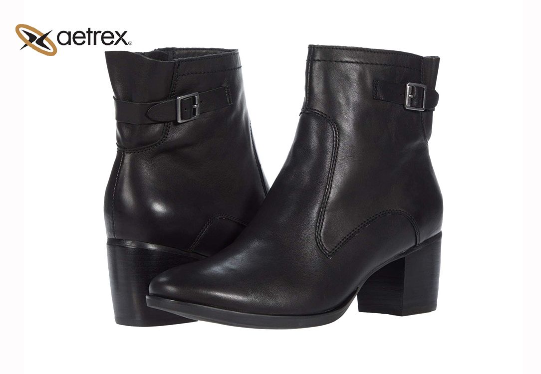 Giày sức khỏe nữ Aetrex Boot Rubi Black