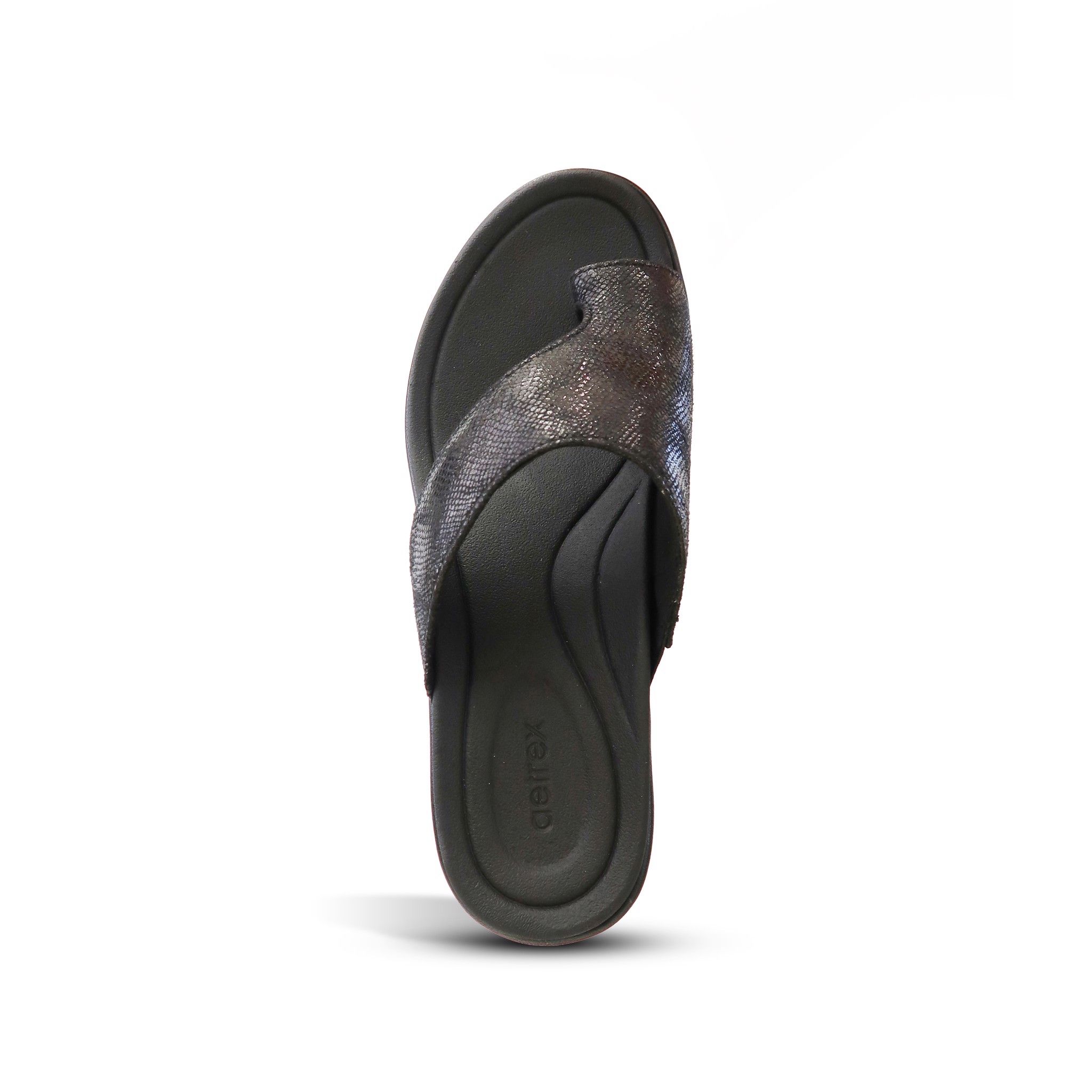 Dép sức khỏe nữ Aetrex Trish Black